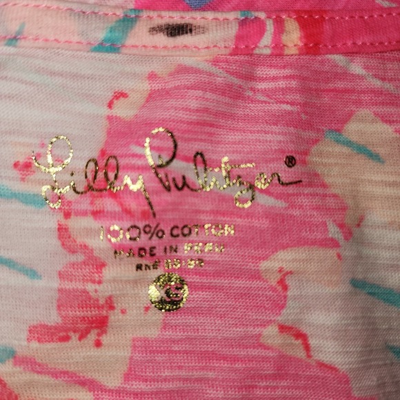 Lilly Pulitzer V-Neck Tank Top Size Small Pink Preppy Resortwear Beachy Cruise - Picture 3 of 7